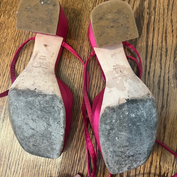 Reformation Magda Ankle Tie Heels - Picture 2 of 7